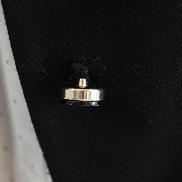 Kate Spade Dorothy Coat Bow Neck Black Wool Mod Mid Century Retro Classic jacket - Picture 13 of 15